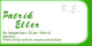 patrik eller business card